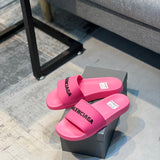Balenciaga White Block Heel Sandals - Sole Detail View
