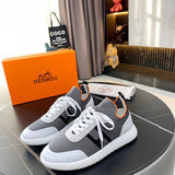Hermès Beige Slip-On Sneakers - Back View