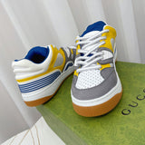 Gucci fresh white-and-black luxury sneakers view 6 signature lace-up style