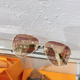 Side view of Louis Vuitton unisex sunglasses