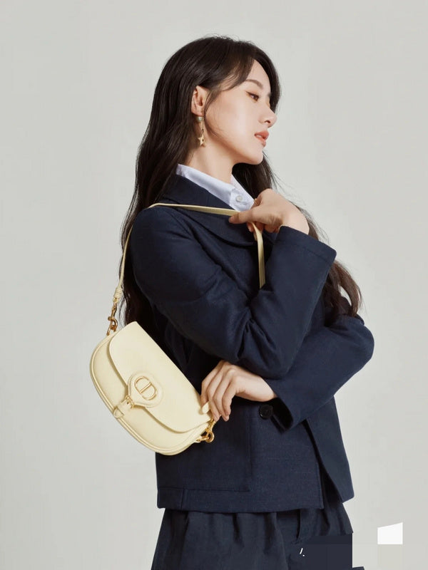 Front view of refined chic women's handbag – women's designer-style accessory