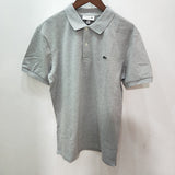 Back view of Lacoste luxury clothing with monogram-inspired silhouette