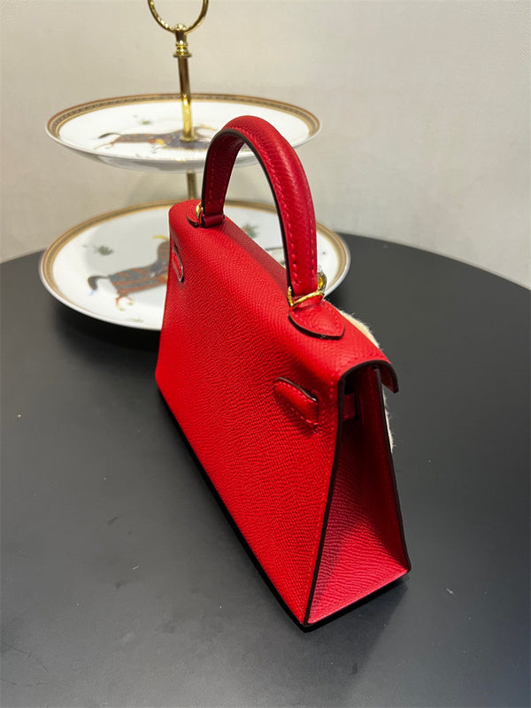 Close-up detail of structured bag design