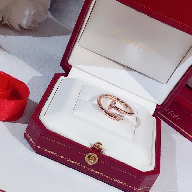 Close-up detail view of Cartier unisex jewelry piece