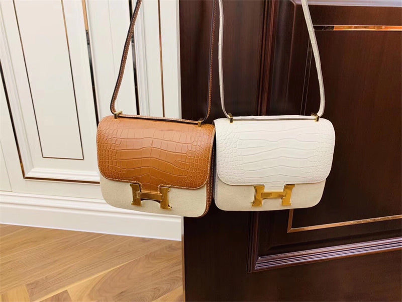 Close-up detail of refined bag design