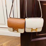 Close-up detail of refined bag design