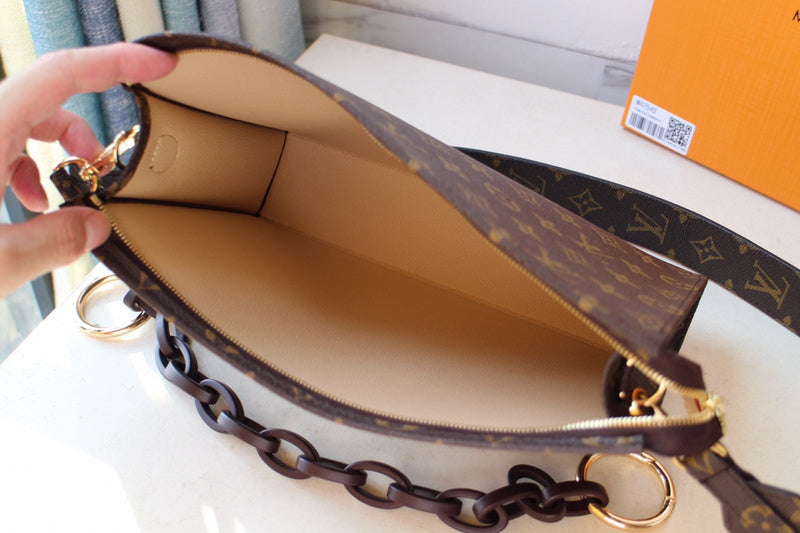 Styled lifestyle shot of chic premium women's handbag – women's luxury handbag