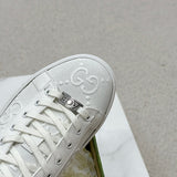 Gucci neutral cream luxury sneakers view 4 minimalist modern build