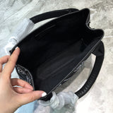 Contemporary Premium PU Leather Handbag - Signature Hardware Accents | Women's Premium Handbag #753 - styled full view (image 7) of designer-inspired handbag