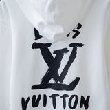 Side profile of Louis Vuitton luxury clothing with relaxed-fit cut
