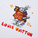 Close-up detail shot of Louis Vuitton cotton t-shirt with everyday silhouette