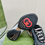 Gucci all-black luxury sneakers view 10 low-top design