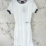 Front view of Gucci premium Dress with iconic logo hardware