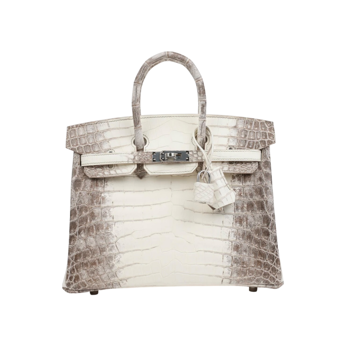 HermÃ¨s Birkin 25 Himalaya Niloticus Crocodile Palladium Hardware