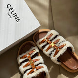 Celine Slides detail shot – designer craftsmanship and quality
