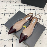 Front view of Alaïa Flats premium footwear