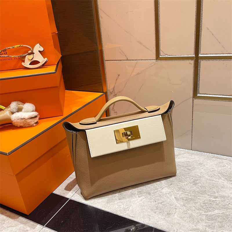 Close-up detail of curated bag design