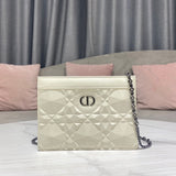 Front view of modern sleek women's handbag – women's designer-style accessory