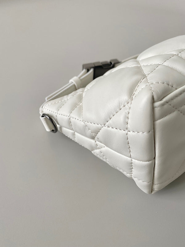 Back view of elevated refined women's handbag – women's luxury handbag