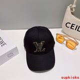 Close-up detail view of Louis Vuitton unisex cap