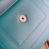 Classic Premium PU Leather Handbag - Statement Silhouette | Women's Statement Accessory #1696 - back view (image 4) of designer-inspired handbag