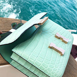 Close-up detail of timeless bag design