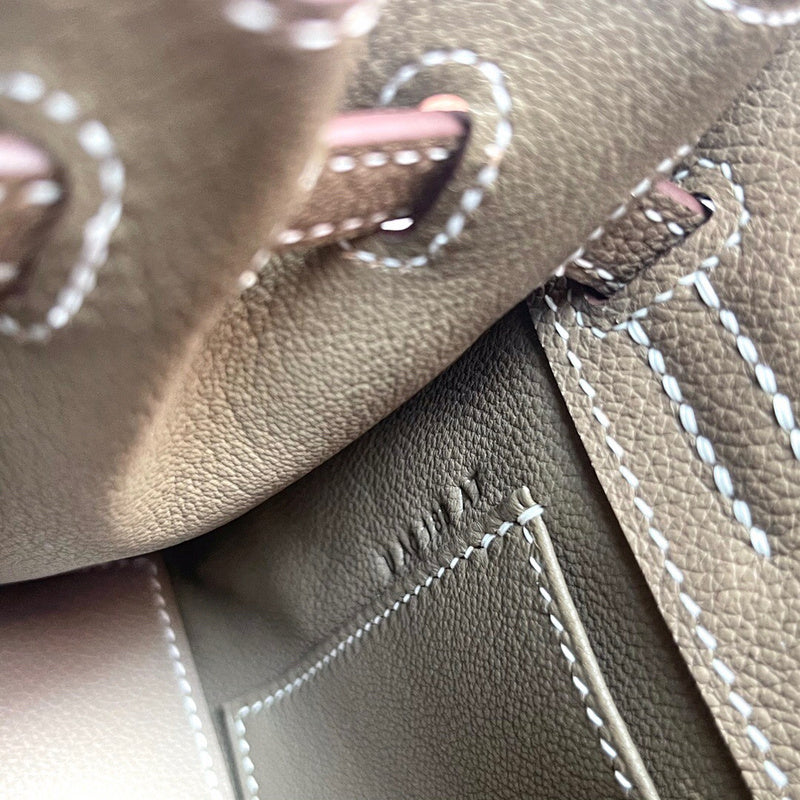 Close-up detail of structured bag design
