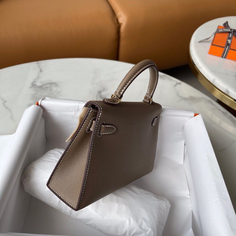 Side view of everyday-ready structured handbag