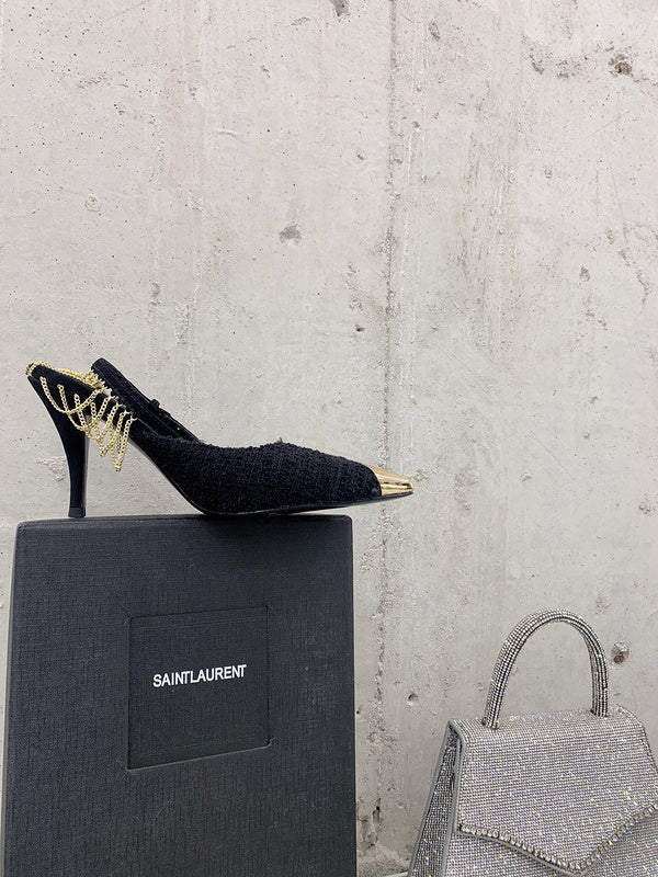 Saint Laurent shoes front view designer style
