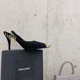 Saint Laurent shoes front view designer style