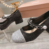 Miu Miu luxury shoes close-up — premium authentic designer style