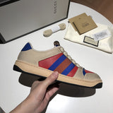 Gucci crisp white luxury sneakers view 10 heritage-inspired look