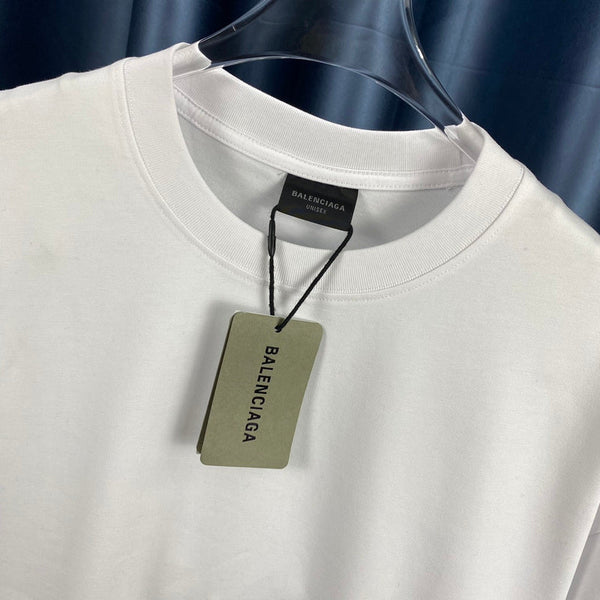 Balenciaga t-shirt close-up — premium authentic designer style