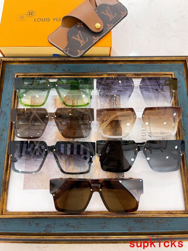 Lifestyle view of Louis Vuitton unisex sunglasses