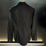 Front view of Louis Vuitton luxury clothing with tailored silhouette