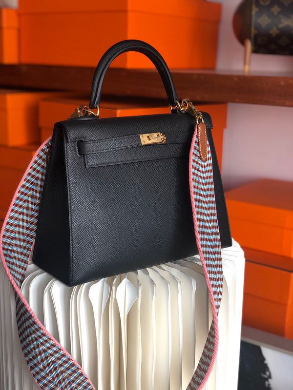 Close-up detail of curated bag design