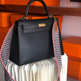 Close-up detail of curated bag design