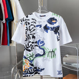 Front view of Louis Vuitton cotton t-shirt with signature branding