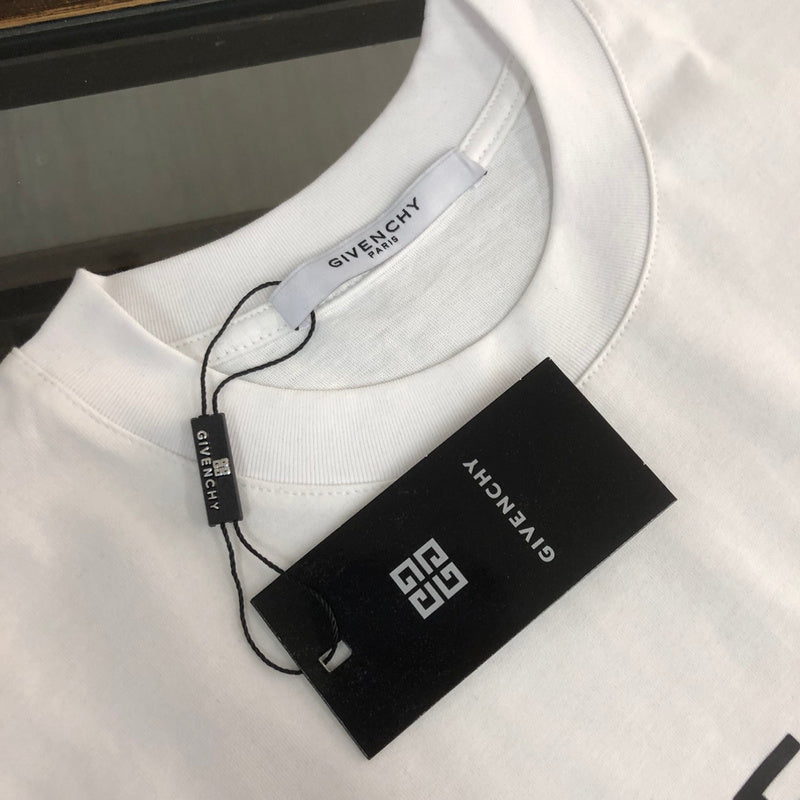 Flat lay presentation of Givenchy luxury clothing with relaxed-fit cut