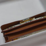 Side view of smart structured handbag
