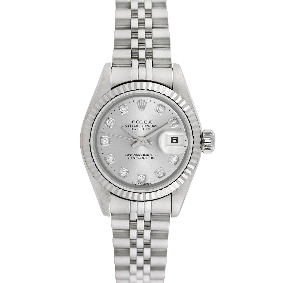 Side view of Rolex women's watch