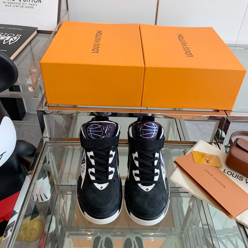 Louis Vuitton Camel Low-Top Sneakers - Side Profile View
