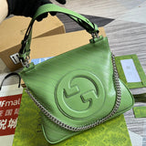 Handle and strap detail of classic chic women's handbag – women's statement bag