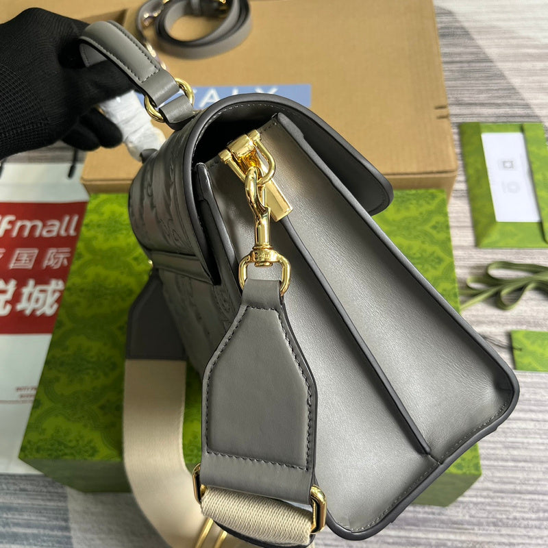 Top view of statement structured women's handbag – women's designer-style accessory