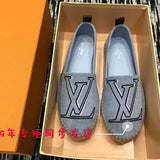 Close-up of Louis Vuitton shoes craftsmanship