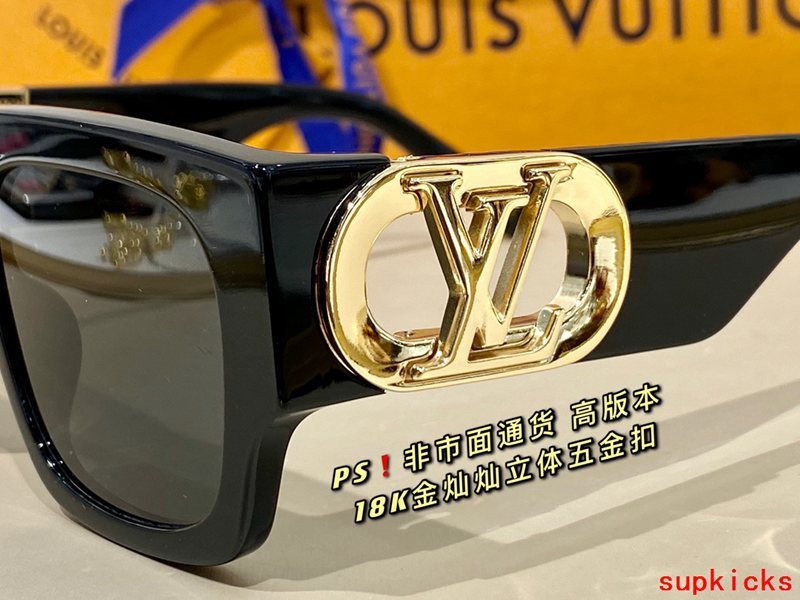 Angled view of Louis Vuitton unisex sunglasses