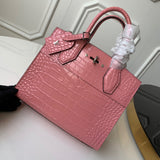 Front view of modern elevated women's handbag – women's designer-style accessory