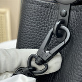  streamlined shoulder bag detail view showing craftsmanship 62