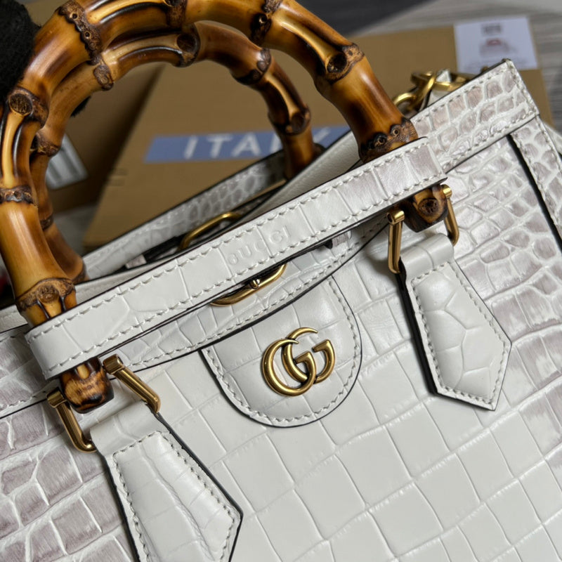 Back view of structured statement women's handbag – women's luxury handbag