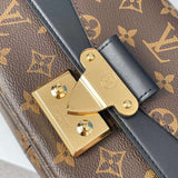 Back view of premium structured women's handbag – women's luxury handbag